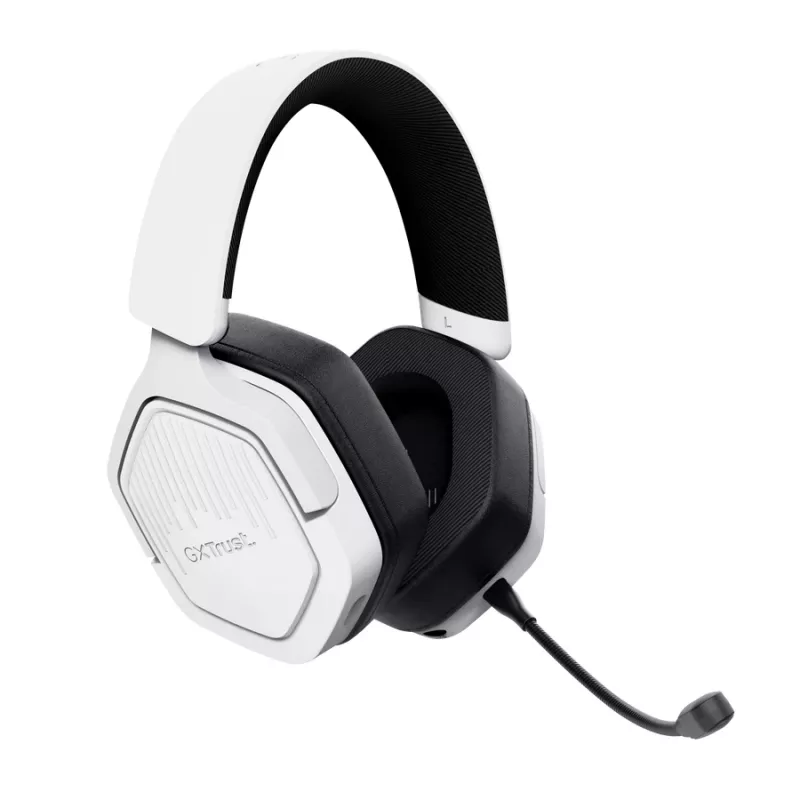 Trust GXT 493PS Carus headset bedraad & draadloos hoofdband gaming Bluetooth wit