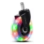 Gaming-stoelwielen TRUST GXT 701 LED-gelwielen voor bureaustoelen, set van 5