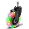 Gaming-stoelwielen TRUST GXT 701 LED-gelwielen voor bureaustoelen, set van 5