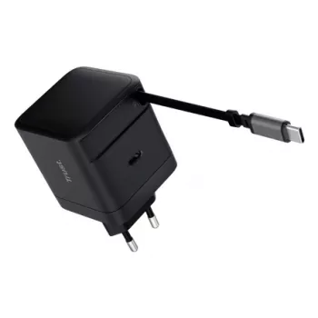 TRUST oplader Maxo 65W USB-C met 67 cm oprolbaar kabel