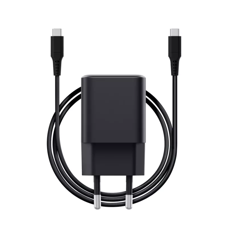 Oplader TRUST Maxo ultra-klein 65W GaN USB-C zwart met 2m kabel