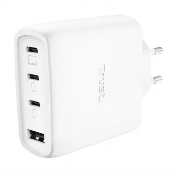 TRUST Maxo 65W indoor AC-snellader, 3x USB-C, max. 20 V, 2 m kabel, wit