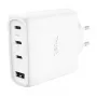 TRUST Maxo 65W indoor AC-snellader, 3x USB-C, max. 20 V, 2 m kabel, wit