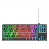 Trust GXT 833 Thado TKL toetsenbord gaming USB AZERTY Belgisch zwart