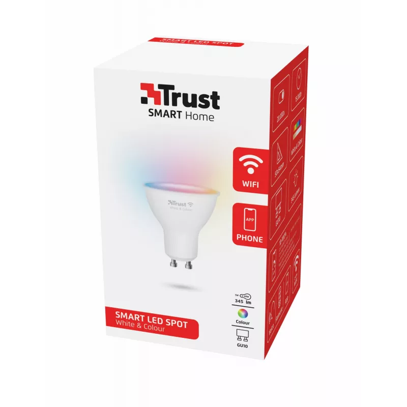 Slimme lamp Trust 71279 Wi-Fi wit 50x50x54 mm