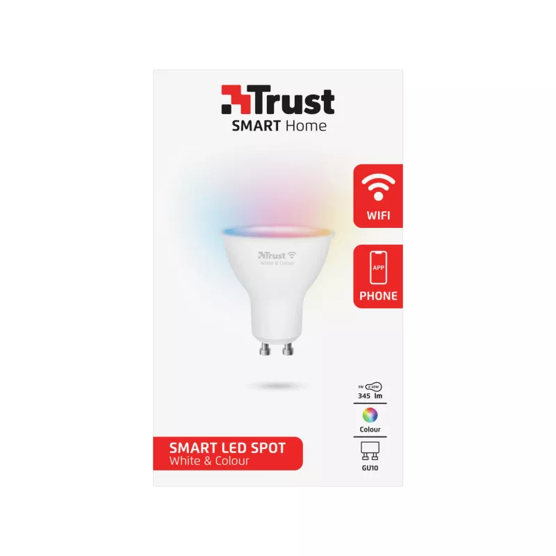 Slimme lamp Trust 71279 Wi-Fi wit 50x50x54 mm