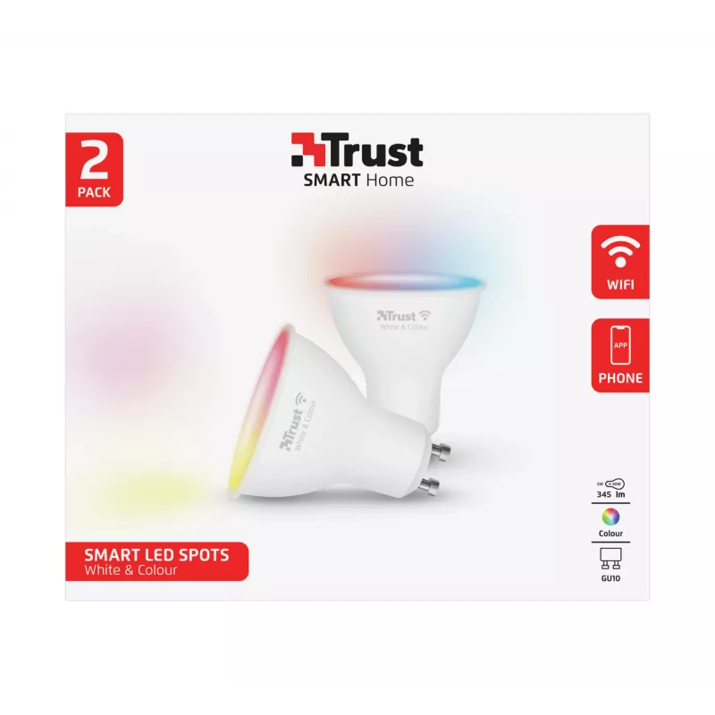 Slimme lamp Trust 71292 Wi-Fi wit 50 mm x 50 mm x 54 mm
