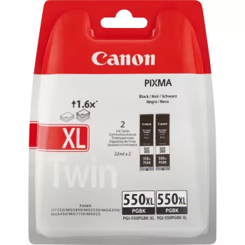 Canon PGI-550BK zwarte inktpatroon (dubbelpack)