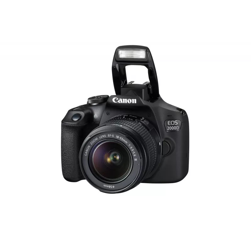 Canon EOS 2000D BK 18-55 IS + SB130 +16GB EU26 spiegelreflexcamera-kit 24,1 MP CMOS 6000 x 4000 pixel zwart