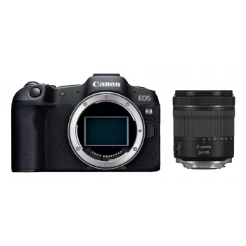 Canon EOS R8 + RF 24-105mm F4-7.1 IS STM MILC 24,2 MP CMOS 6000 x 4000 pixel zwart