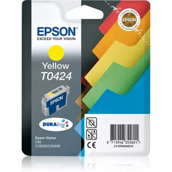 Epson Files singlepack geel T0424, geel, pigmentinkt, 16 ml, 1 stuk