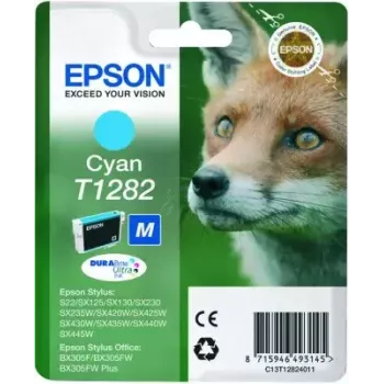 Epson Fox enkelpack cyaan T1282 DURABrite Ultra inkt