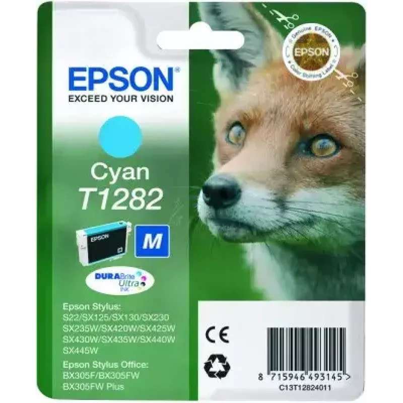 Epson Fox enkelpack cyaan T1282 DURABrite Ultra inkt