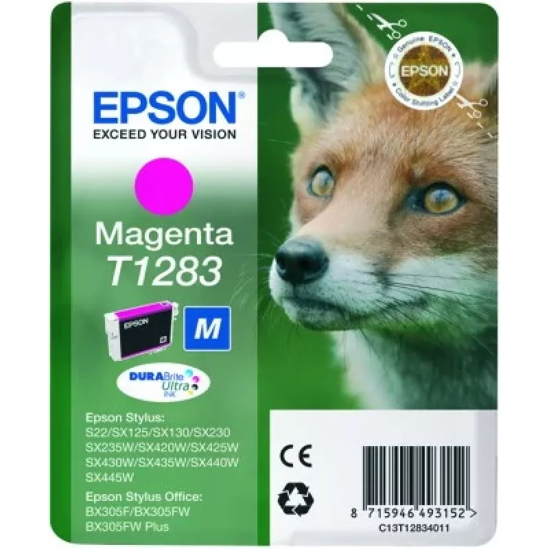 Epson Fox enkelpack magenta T1283 DURABrite Ultra inkt