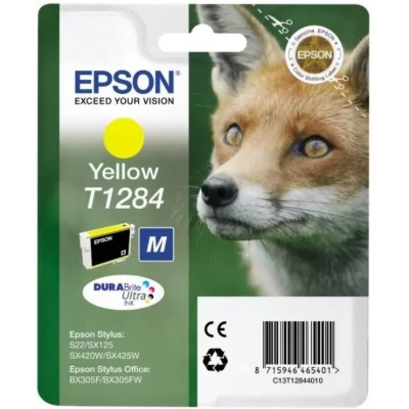 Epson Fox enkelpack geel T1284 DURABrite Ultra inkt