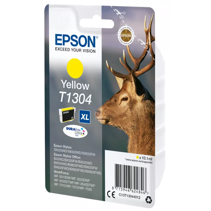 Epson Stag enkelpack geel T1304 DURABrite Ultra inkt