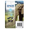Epson Elephant singlepack lichtcyaan 24XL Claria Photo HD inkt