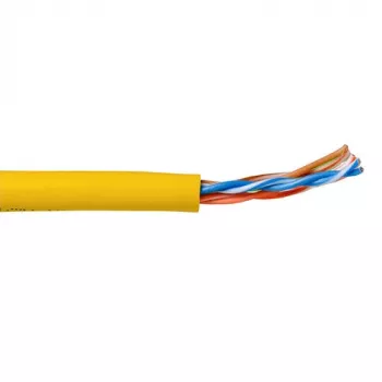 Patchkabel ACT CAT5E U/UTP Litze Geel 305m