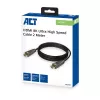 ACT 2 meter HDMI 8K Ultra High Speed kabel v2.1 HDMI-A stekker - HDMI-A stekker