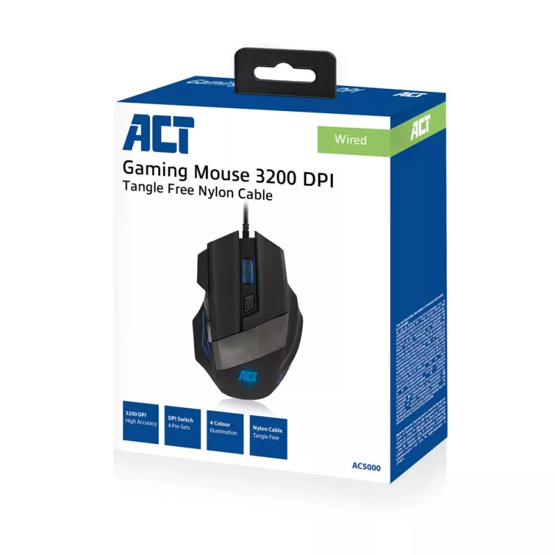 ACT gaming-muis bedrade gaming-muis met verlichting 3200 dpi