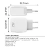 ACT USB-C-oplader 65W 2-poorts met Power Delivery PPS en GaNFast