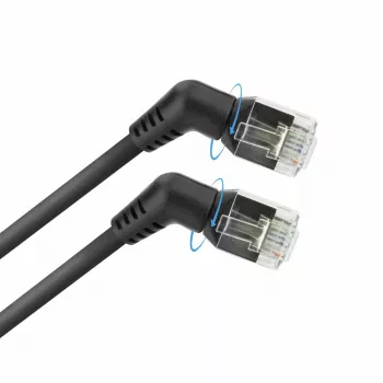 ACT DD1907 netwerkkabel Cat6 U/FTP (STP) 7 m, RJ-45 naar RJ-45, gouden contacten, zwart