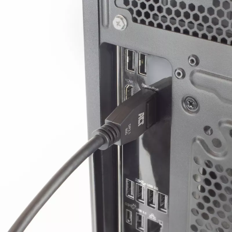 ACT AK4081 DisplayPort-kabel 1 m zwart