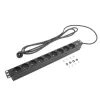 ACT verlengsnoer PDU 19 inch CEE7/7 met 9 Type-E-stopcontacten, 3m H05VV-F 3G1.5
