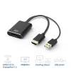 ACT AC7536 videokabel-adapter 0,24 m HDMI + USB DisplayPort zwart