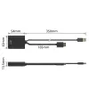 ACT AC7536 videokabel-adapter 0,24 m HDMI + USB DisplayPort zwart