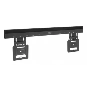 ACT AC8356 vaste TV-muurbeugel voor 37-inch tot 80-inch televisies, ultraplat, VESA 200x200–600x400, 75 kg draagkracht, 9,5 mm wandafstand, zwart