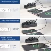ACT bureau-stekkerdoos met 3 Type-F-stopcontacten, 30W Power Delivery, USB Type-C/A aansluitingen, kabellengte 1,5 meter