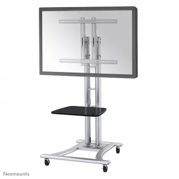 Neomounts PLASMA-M1800E tv-wagen 27-70 inch, zilver, draagbare vloerstandaard, staal, 50 kg, 68,6 cm (27 inch), 177,8 cm (70 inch)