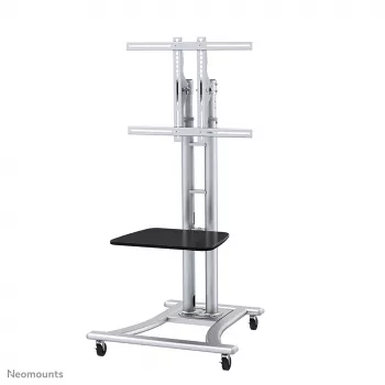 Neomounts PLASMA-M1800E tv-wagen 27-70 inch, zilver, draagbare vloerstandaard, staal, 50 kg, 68,6 cm (27 inch), 177,8 cm (70 inch)