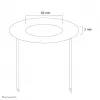 Neomounts FPMA-CRB5 plafondafdekking - doorsn. 52 mm, zwart, staal, plafond, FPMA-C100, FPMA-C100SILVER, 2 mm, 5,2 cm