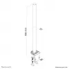 Neomounts FPMA-D935POLE verlengstang voor monitorarm - hoogte 70 cm