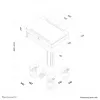 Neomounts MED-M100 medisch mobiel werkstation -17 inch - gasveer - afsluitbaar