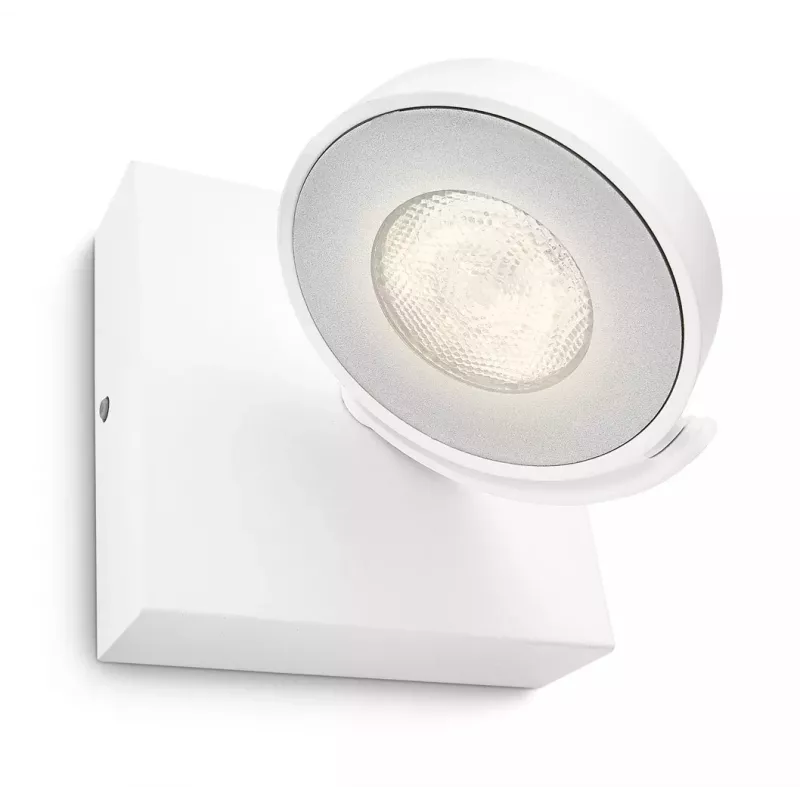 Opbouw-LED-spot Signify Philips Dimmable Clockwork 6,5W, 500 lm, 2700 K, IP20, wit