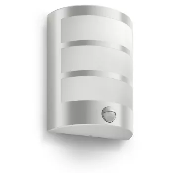 Buitenwandlamp Philips myGarden Python 5,5 W LED, roestvrij staal/wit, IR-sensor, 220-240 V