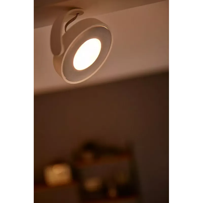 Philips WarmGlow LED Clockwork plafond-/wandlamp 4x LED, 18 W totaal, 2700 K, 2000 lm, dimbaar, IP20, wit