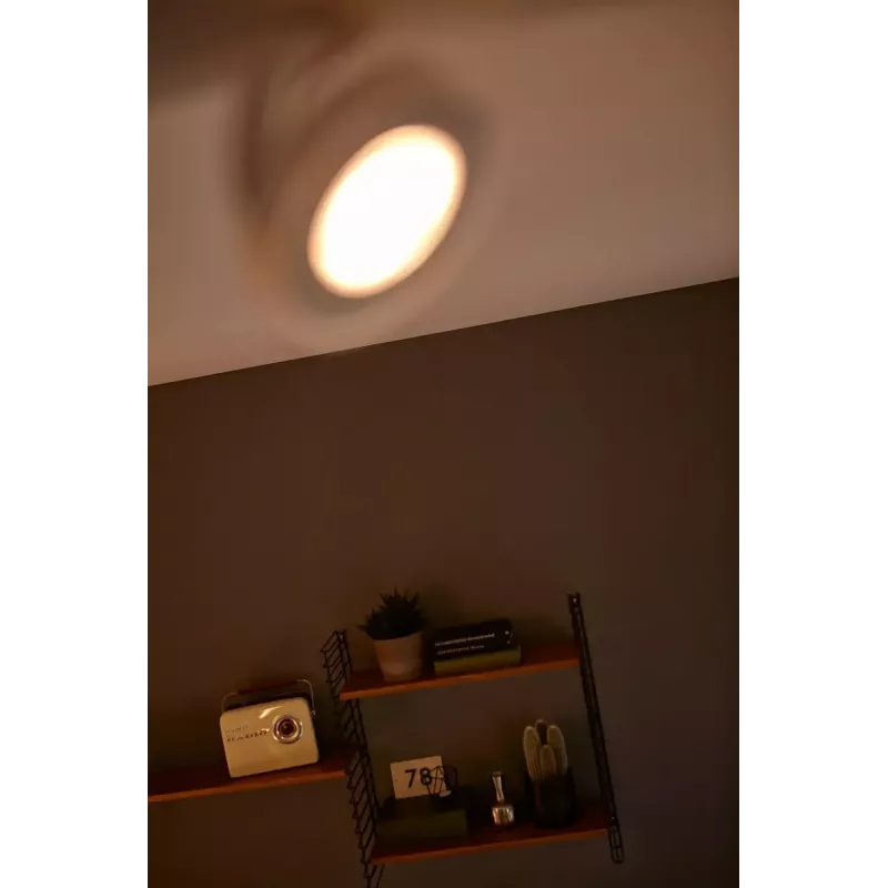 Philips WarmGlow LED Clockwork plafond-/wandlamp 4x LED, 18 W totaal, 2700 K, 2000 lm, dimbaar, IP20, wit