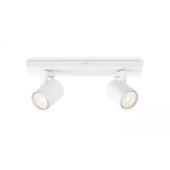 Opbouwlamp Philips myLiving 5309231P0, GU10 LED 7 W, 2700 K, 255 lm, 2-lichts, dimbaar, wit