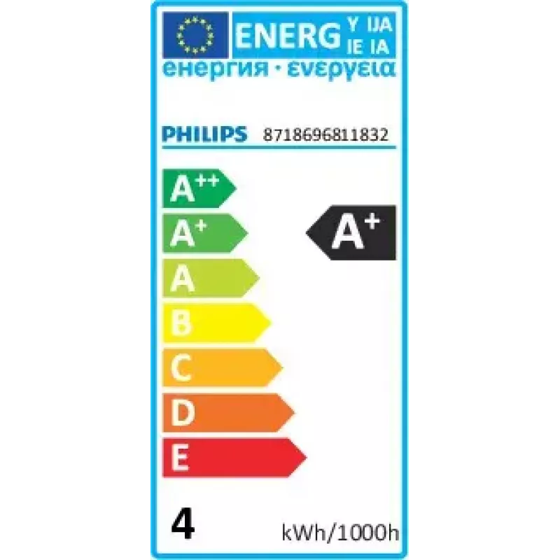 Philips CorePro LED-lamp warmwit 2700 K 4 W E27 345 lm 15000 h