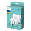 Philips LED-lamp E27 4-pack, 10 W (75 W equivalent), 2700 K