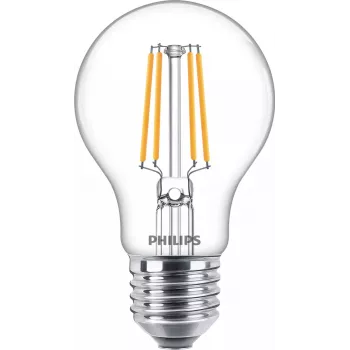 Philips Filament Bulb Clear 40W A60 E27 x3, 4,3 W, 40 W, E27, 470 lm, 15000 h, warmwit