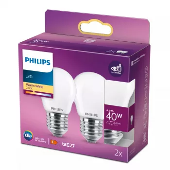 Philips LED-lamp warmwit 2700 K 4,3 W E27 F