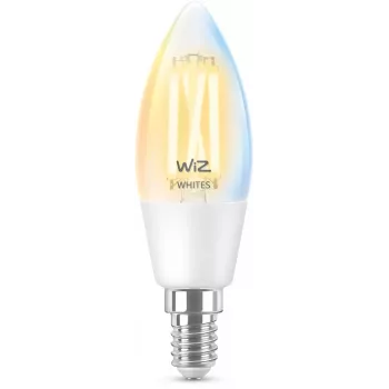 Slimme lamp WiZ filamentkaars helder 4,9 W C35 E14 Wi-Fi wit