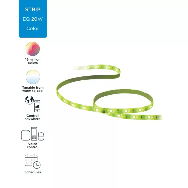 Slimme lichtstrip WiZ 929002524801 Wi‑Fi/Bluetooth 20 W wit