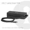 USB-C laptopoplader CLUB 3D 140W, netstroom, universele compatibiliteit, 1 m kabel, zwart