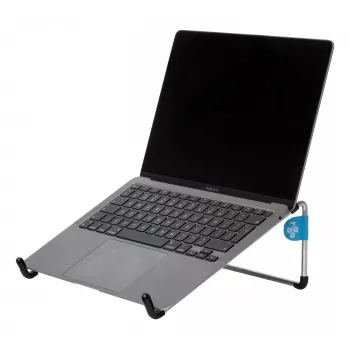 R-Go Tools R-Go Steel Basic laptopstandaard, zilver, zilver, staal, 25,4 cm (10 inch), 55,9 cm (22 inch), 5 kg, 0 - 110 mm